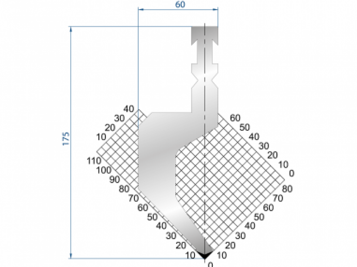 Dao chấn 88º 1227. H=175, R=1.5 Max T/m=50