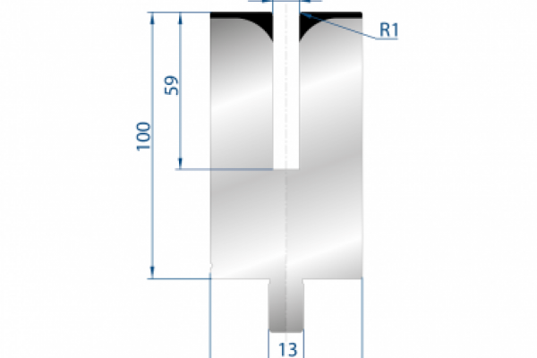 Dao cối gấp mí tôn dày max. 1.5mm