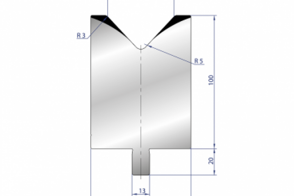 Cối chấn 1V 50 α=86º H100 Max. T/m=100, 42CrMo4