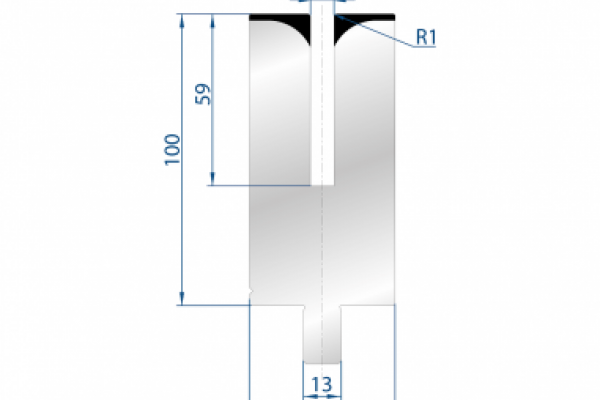 Dao cối gấp mí tôn dày max. 1.2mm