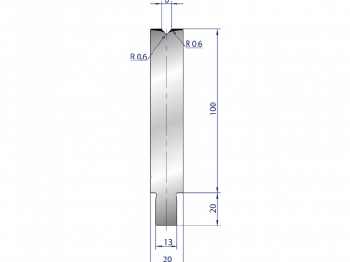 Cối chấn 1V 6 α=86º H100 Max. T/m=100