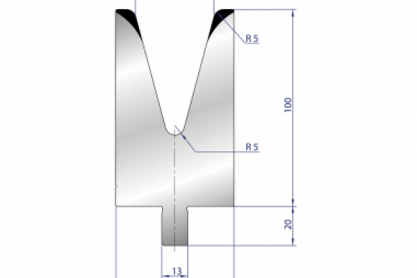Cối chấn 1V 40 α=30º H100 Max. T/m=73, 42CrMo4