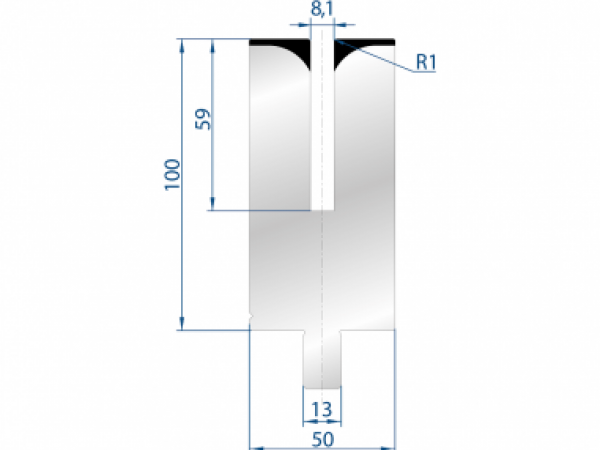 Dao cối gấp mí tôn dày max. 1.2mm